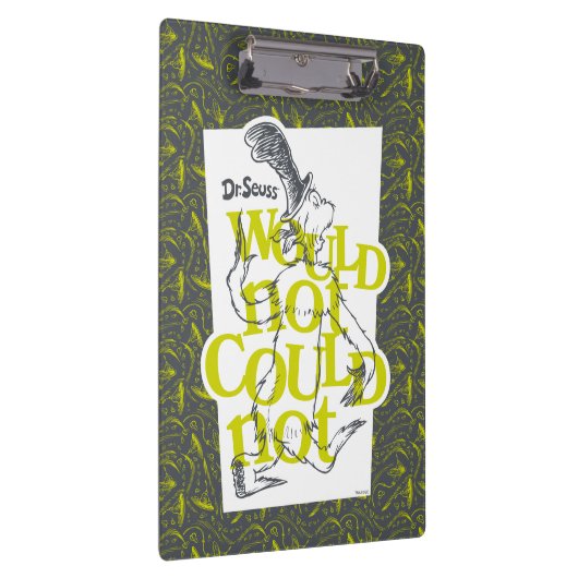 Green Eggs and Ham Would Not Could Klemmbrett (Rechts)