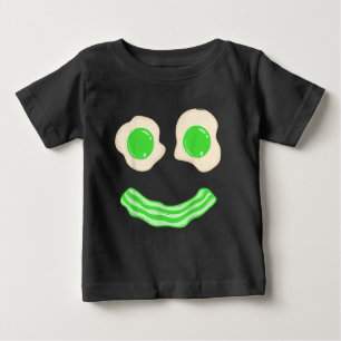 Green Eggs Ham Smile Face Brunch Frühstück Baby T-shirt