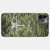 Green Eiffel Tower Grunge Case-Mate iPhone Case (Rückseite (Horizontal))