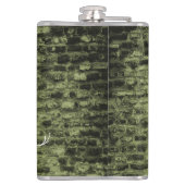Green Eiffel Tower Grunge Flask Flachmann (Rückseite)
