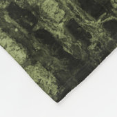 Green Eiffel Tower Grunge Fleece Blanket (Ecke)