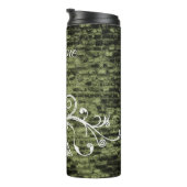 Green Eiffel Tower Grunge Thermal Tumbler Thermosbecher (Nach rechts gedreht)