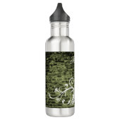 Green Eiffel Tower Grunge Wasserflasche Edelstahlflasche (Links)