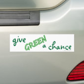 GREEN eine Chance geben Autoaufkleber (Auf Auto)