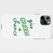 GREEN eine Chance geben iPhone Hülle (Rückseite (Horizontal))