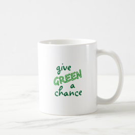 GREEN eine Chance geben Kaffeetasse