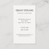 Green Elegant Modern Corporate Visitenkarte (Rückseite)