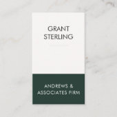 Green Elegant Modern Corporate Visitenkarte (Vorderseite)