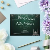 Green Elegant Mosque Ramadan Iftar Party  Acryleinladungen (In Situ (Hochzeit))