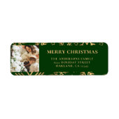 Green Elegante Family Foto Schneeflocken Weihnacht (Vorne)