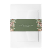 Green Elegante Pine Einladungsbanderole (Vorderseite Beispiel)