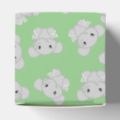 Green Elephant Baby Dusche Geschenkschachtel (Oben)