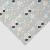 Green Elephant Baby Pattern Seidenpapier (Ausschnitt)