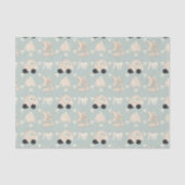 Green Elephant Baby Pattern Seidenpapier (Vorderseite)
