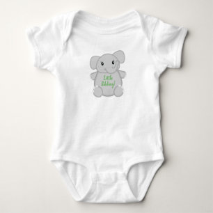 Green Elephant Baby Shower Strampler