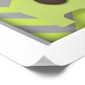 Green Elephant Kinderzimmer Word Wall Art Poster (Ecke)