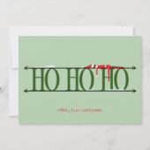 Green Elf Shenanigans Corporate Weihnachtskarte Feiertagskarte (Vorderseite)