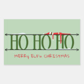 Green Elf Shenanigans Rechteckiger Aufkleber (Vorderseite)