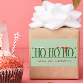 Green Elf Shenanigans Rechteckiger Aufkleber