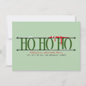 Green Elf Shenanigans Weihnachtsfeiertag Party Einladung (Vorderseite)