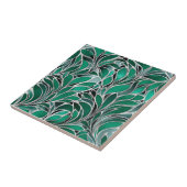 Green Emeral Silver Muster Fliese (Seite)