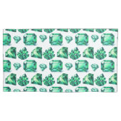 Green Emerald Crystal Gemstone Diamond Gem Dekor Kissenbezug (Vorderseite)