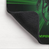 Green Emerald Dragon Mouse Pad Mousepad (Ecke)