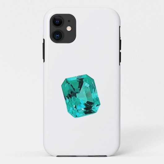 Green Emerald Gemstone Case-Mate iPhone Hülle (Rückseite)