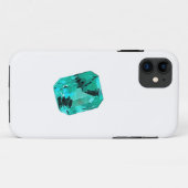 Green Emerald Gemstone Case-Mate iPhone Hülle (Rückseite (Horizontal))