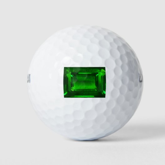 Green Emerald Gemstone Golfball (Vorderseite)