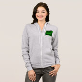 Green Emerald Gemstone Hoodie (Vorne ganz)