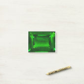 Green Emerald Gemstone Post-it Klebezettel (Auf Schreibtisch)