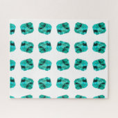 Green Emerald Gemstone Puzzle (Horizontal)