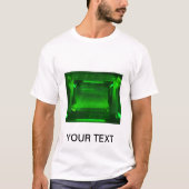 Green Emerald Gemstone T-Shirt (Vorderseite)