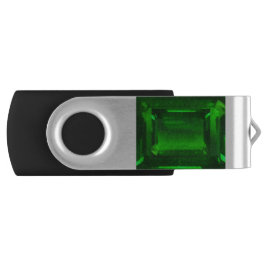 Green Emerald Gemstone USB Stick