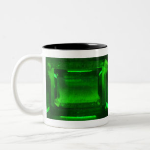 Green Emerald Gemstone Zweifarbige Tasse