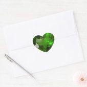 Green Emerald Heart Sticker (Umschlag)