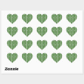 Green Emerald Heart Sticker (Blatt)