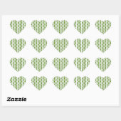 Green Emerald Heart Sticker (Blatt)