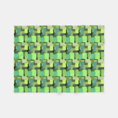 Green Emerald Limon Jade Modern Abstrakt Fleecedecke (Vorderseite (Horizontal))