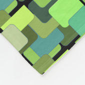 Green Emerald Limon Jade Modern Abstrakt Fleecedecke (Ecke)