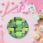 Green Emerald Limon Jade Modern Abstrakt Pappteller (Party)