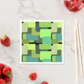 Green Emerald Limon Jade Modern Abstrakt Serviette (Beispiel)