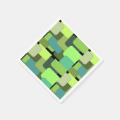 Green Emerald Limon Jade Modern Abstrakt Serviette (Ecke)