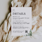 Green Enclosure Card - Die Details Hochzeit Einladung