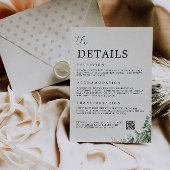 Green Enclosure Card - Die Details Hochzeit Einladung