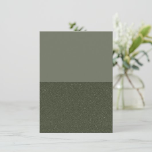 Green Enclosure Card für halb oder halb Moos - Anp Begleitkarte (Stehend Vorderseite)