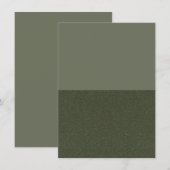 Green Enclosure Card für halb oder halb Moos - Anp Begleitkarte (Vorne/Hinten)