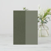 Green Enclosure Card für halb oder halb Moos - Anp Begleitkarte (Stehend Vorderseite)