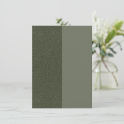 Green Enclosure Card für halb oder halb Moos - Anp Begleitkarte (Stehend Vorderseite)